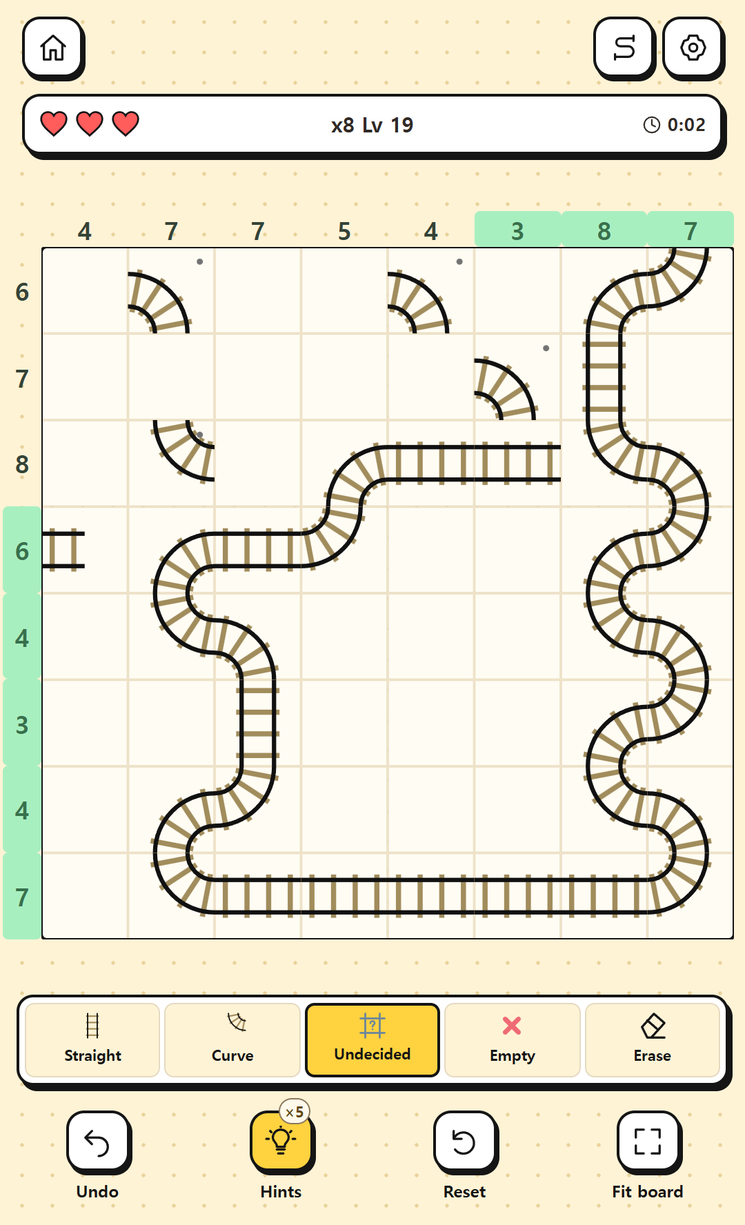 Sticker: Actual comparison of the same puzzle in Sticker and Classic themes